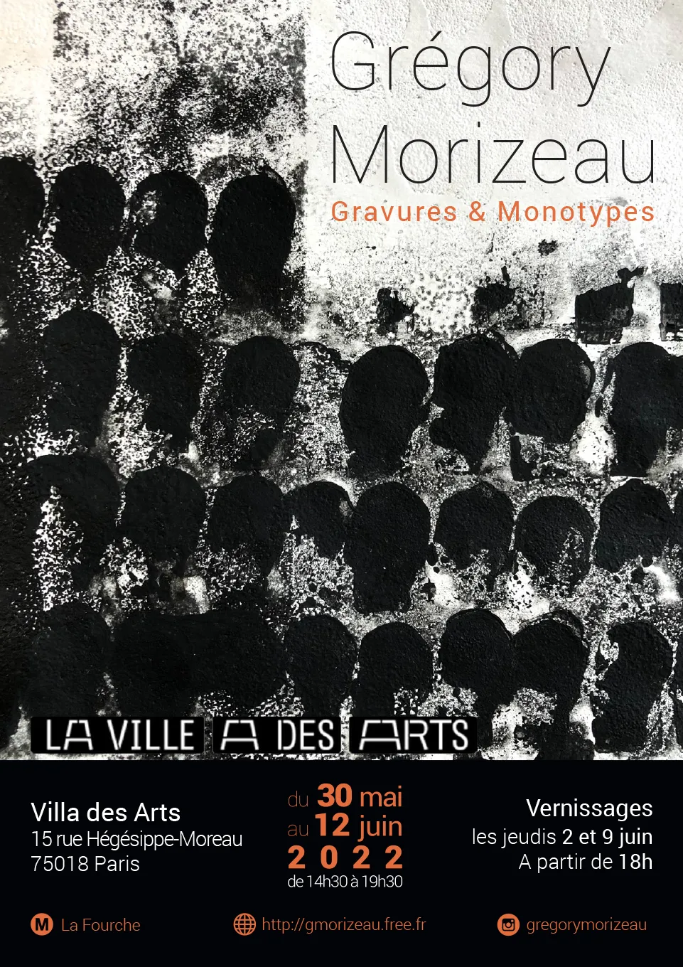 Affiches Grégory Moriseau créée par e-Link Multimédia - création de sites web à Antibes