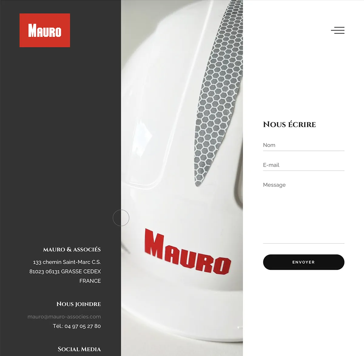 Site vitrine - Mauro & associés, réalisation de villa de luxe - créé par e-Link Multimédia création de sites web à Antibes