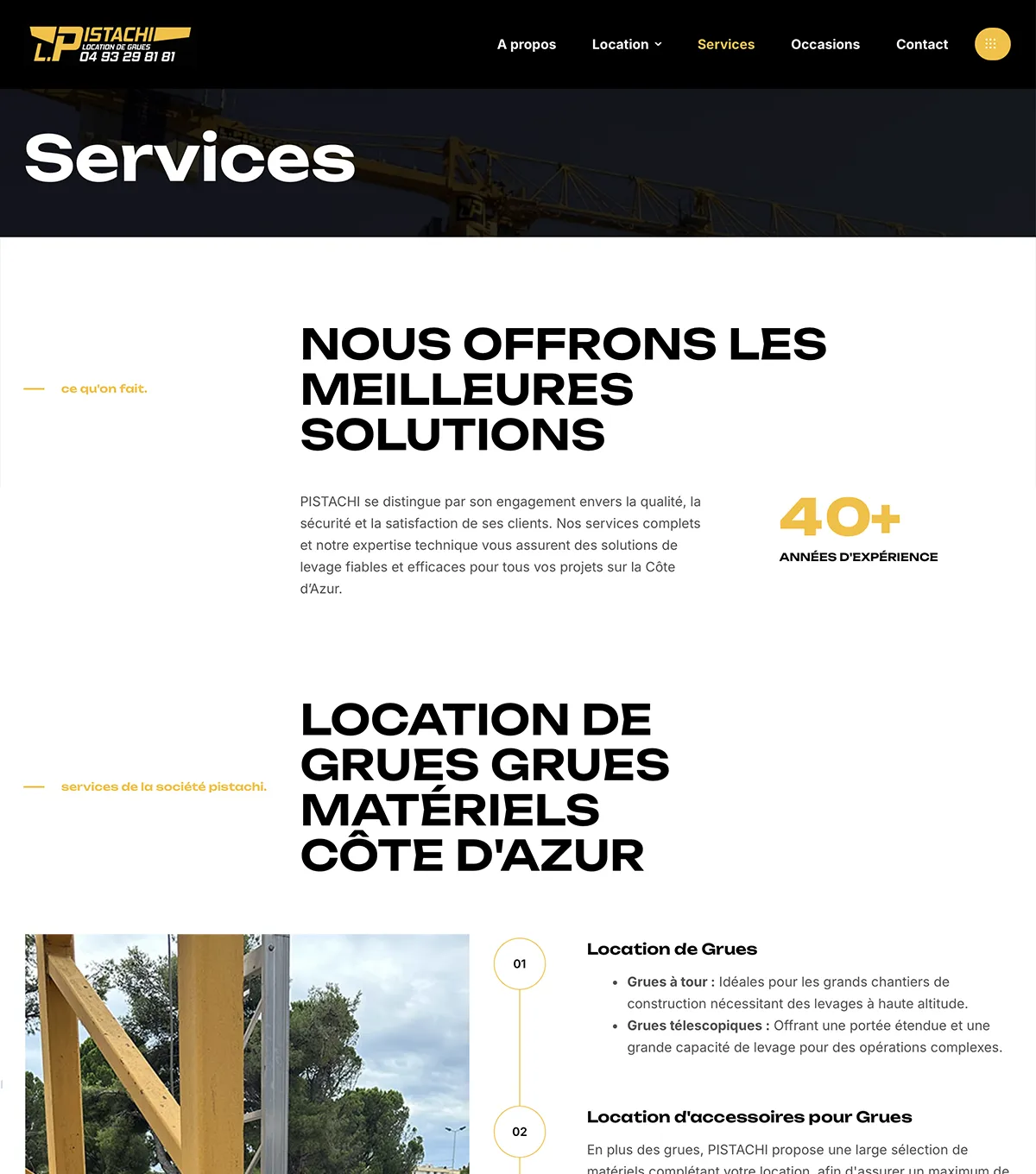 Site vitrine - Pistachi - e-Link Multimédia - Web design, création de sites web à Antibes