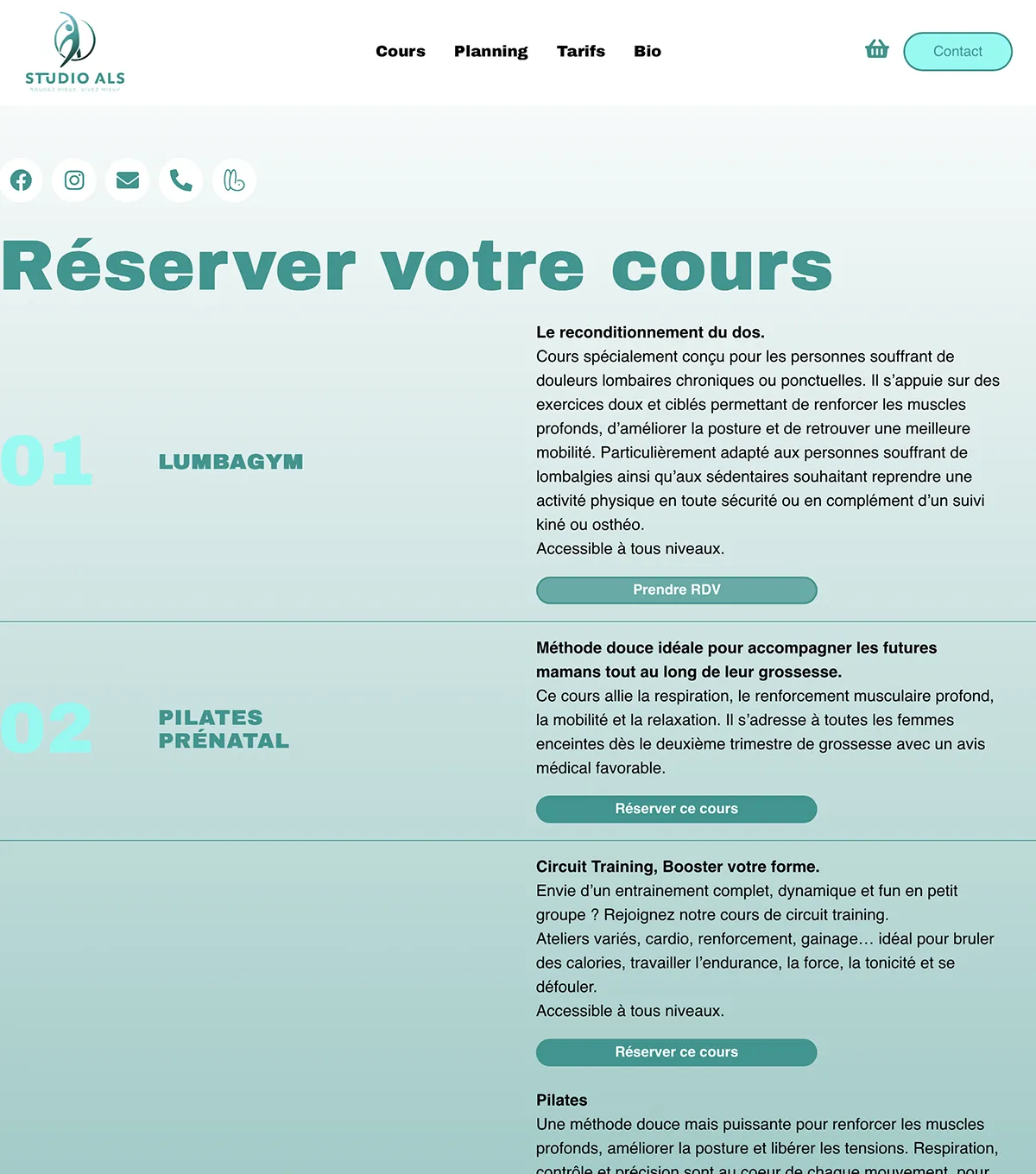 Site internet - Studio ALS - e-Link Multimédia - Web design, création de sites web à Antibes